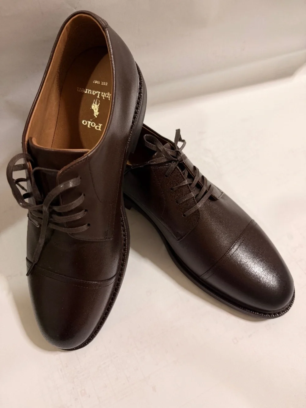 NWOT Polo Ralph Laurent Asher Cap Toe shoes